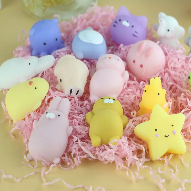 

Creative Lovely Small animals Anti Stress Toys Squishy Soft Cat Pinch Pinch Decompression Toys Skvishi Anti stress Toys