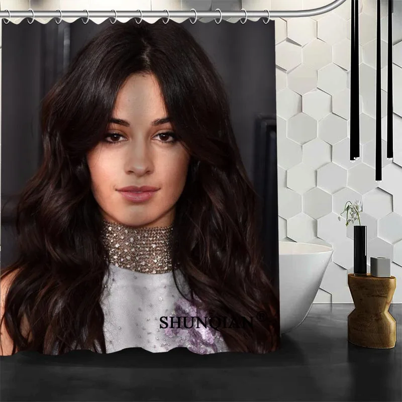 ShunQian Camila Cabello занавеска для душа забавная занавеска для ванной комнаты Водонепроницаемая полиэфирная ткань Экологичная занавеска для ванной подарок