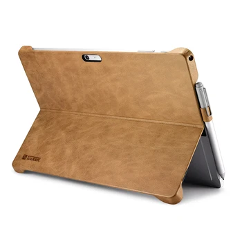 

Microsoft Surface Pro 5 2017 Case Stand Cover Compatible for Surface Pro 4 Shenzhou Genuine Leather Back Case For Surface Pro 4
