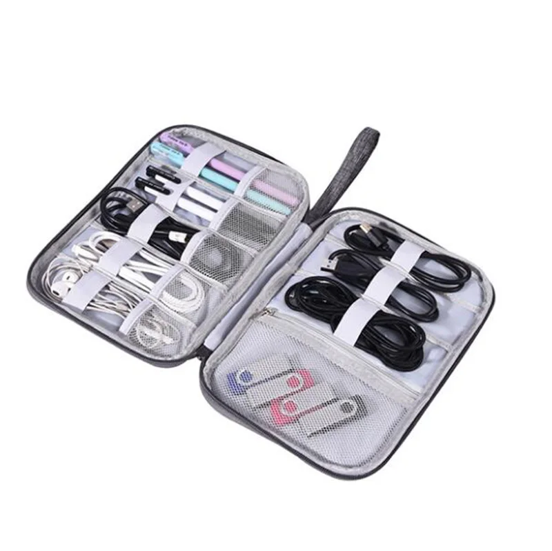 Digital Storage Bag Travel Universal Cable Organizer Electronics Accessories Cases Gadget Bag For USB, Phone, Charger and Cable