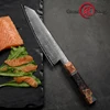 8.2 Inch Damascus Kitchen Knife Handmade Chef Knife VG10 Japanese Damascus Steel Kiritsuke Kitchen Knife Gift Box Grandsharp ► Photo 3/6