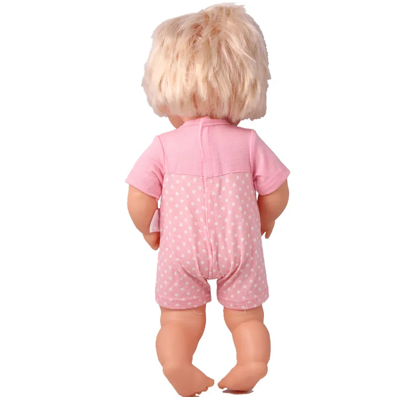 41 см Nenuco Doll Clothes Ropa y su Hermanita высококачественный розовый короткий комбинезон в