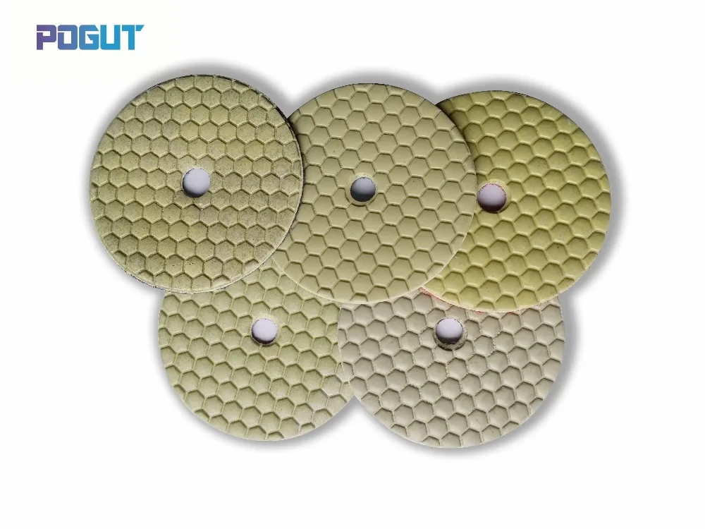 

Diamond polishing pads disc sander pad 3 inch dry polishing pad 5 pieces set granite stone marble tile concrete polishing
