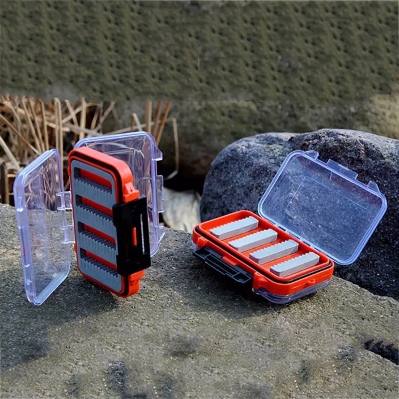 Горячая Распродажа 11,5*6,5*2,5 пластик водонепроницаемый Fly Fishing двухсторонний прозрачный водонепроницаемый кейс для рыбалки Fly Fishing Box