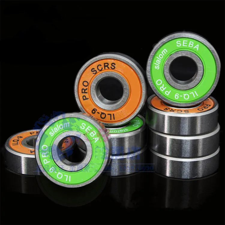 

20pcs/lot 608-2RS 608RS 608 Skateboard bearing skating shoes bearing flower skeeler bearing general ABEC9 - 7 color bearing