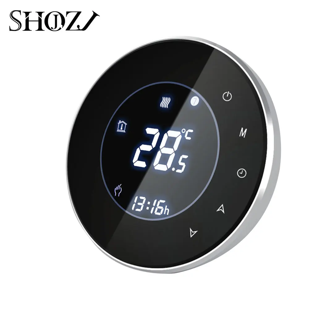 Термостат для водяного/газового котла SMART TUYA Alexa ECHO Google Home подсветка Wi Fi