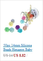 QHBC 10pcs Silicone Unicorn Baby Teether Rodent BPA Free Newborn Teething Necklace Pendant Infant Chews Nurse Gift Toys Horse