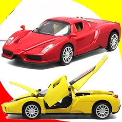 Для феррари сплав Offroad 4x4 гоночный автомобиль модели игрушек 1:32 Звук Свет отступить дети супер гоночный автомобиль модели Скорость колеса
