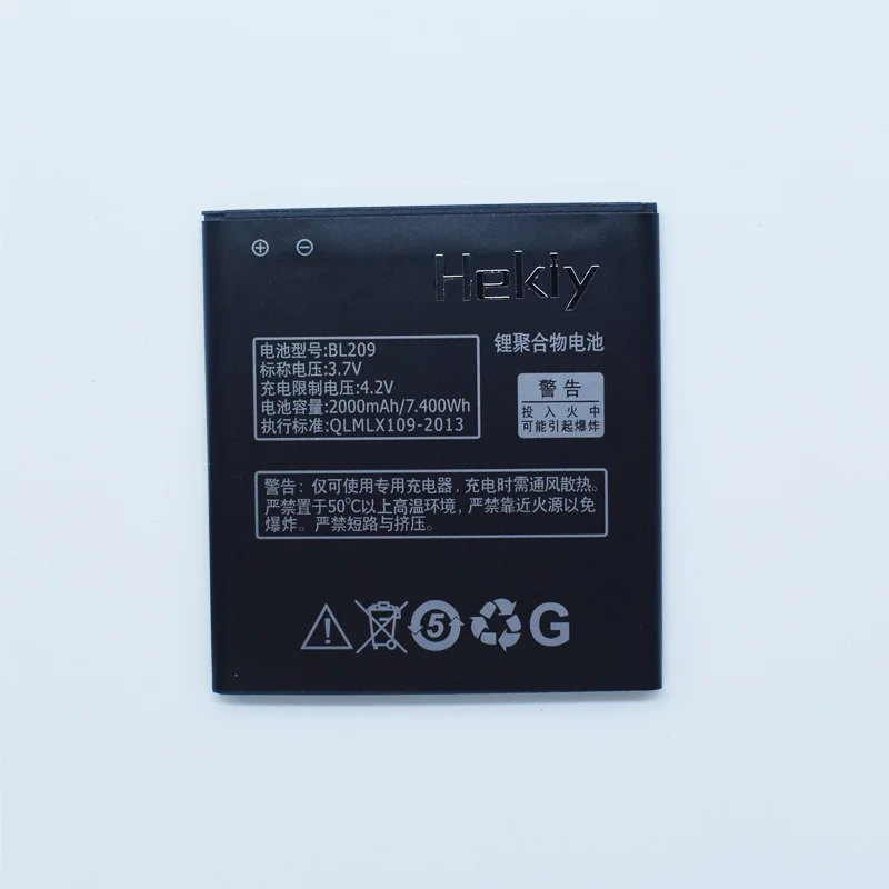 

Original Hekiy BL210 Battery For Lenovo A536 S820 A606 A656 S650 S820E A766 A828t BL 210 BL-210 Mobile Phone Repalce accumulator