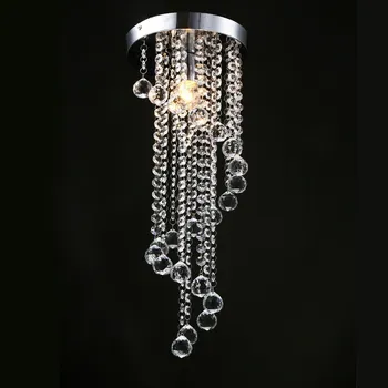 

Modern chrome lustre LED Crystal Ceiling light crystal lamp E27/26 Ceiling lights Lighting Fixture Pendant Ceiling Lamp Crystal