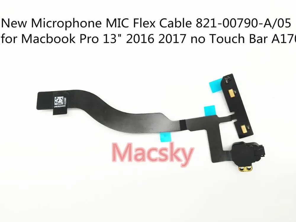 

Original New Microphone MIC Flex Cable 821-00790-A 821-00790-05 for Macbook Pro 13" 2016 2017 without Touch Bar A1708