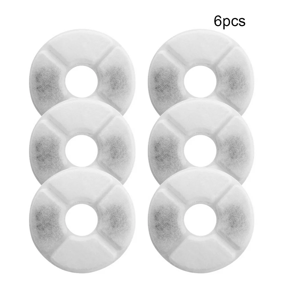 

6 Pcs/bag Carbon Filters Replacement Pet Fountain Filters for Cat Dog Automatic Water Dispenser