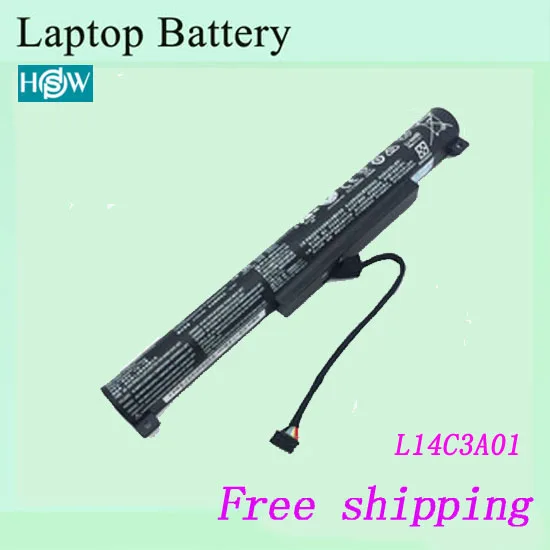 Новый аккумулятор для ноутбука LENOVO Ideapad 100 15iby 15 L14C3A01 3 ячейки 24 Вт/ч Оригинальные