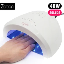 Профессиональная УФ лампа 48 Вт светодиодный сушка ногтей; уход гель лак для ногтей инструменты для ногтей светодиодный Сушилка для ногтей