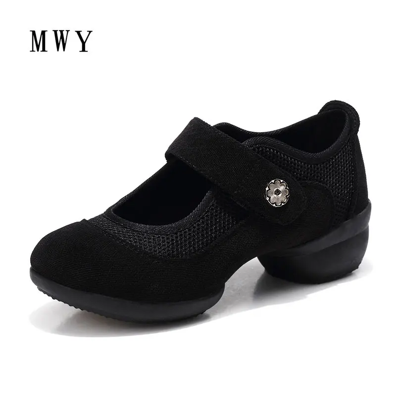 MWY/Обувь для бальных танцев; женская танцевальная обувь на мягкой подошве; дышащая обувь для танцев; обувь для джаза, сальсы; женские спортивные кроссовки; zapatos