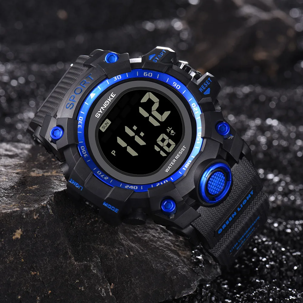 Digital Watch SYNOKE Multi-Function 30M Waterproof Watch LED Digital Double Action Watch Erkek Kol Saati Clock Digital Watch SYNOKE Multi-Function 30M Waterproof Watch LED Digital Double Action Watch Erkek Kol Saati Clock