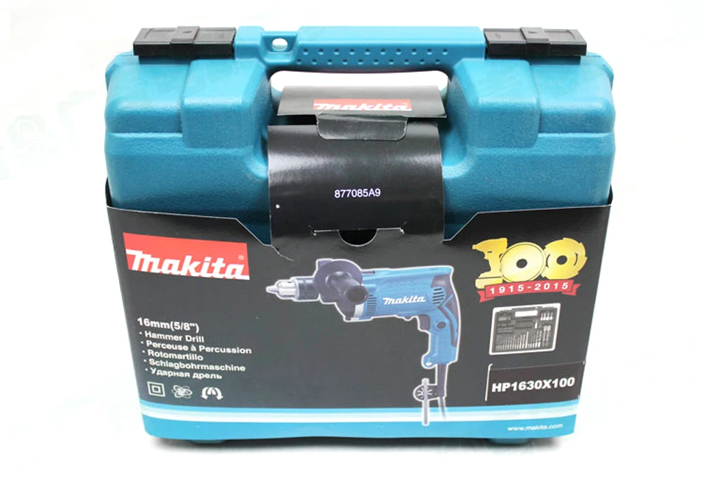 Набор инструментов Makita 100th anniversary limited edition HP1630 710 Вт многофункциональная электрическая Ударная дрель