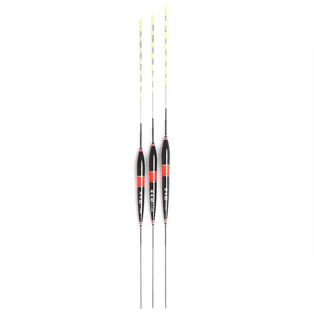 Newly 3 Pcs Smart Fishing Float LED Light Night Luminous Floats Gravity Automatically Remind FMS19 - Цвет: Red