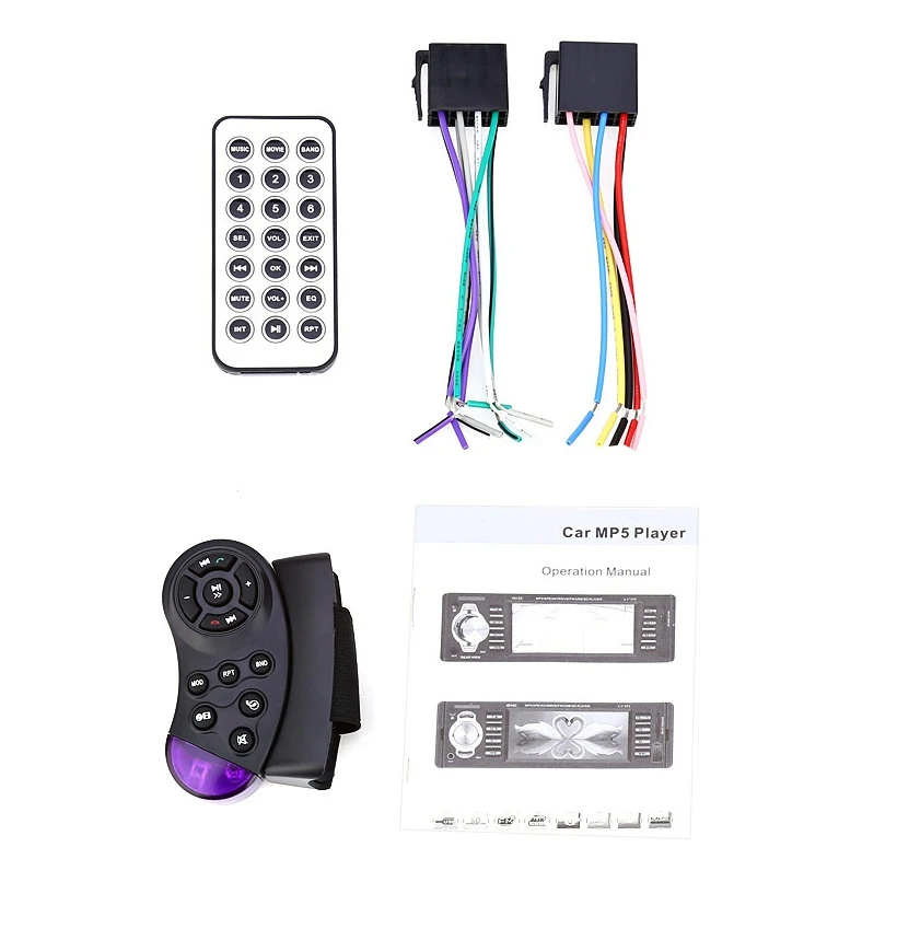 OllyMurs 4022D 4,1 дюймов Автомобильный MP5 плеер стерео аудио Bluetooth TFT экран fm-станция видео с пультом дистанционного управления XL-108