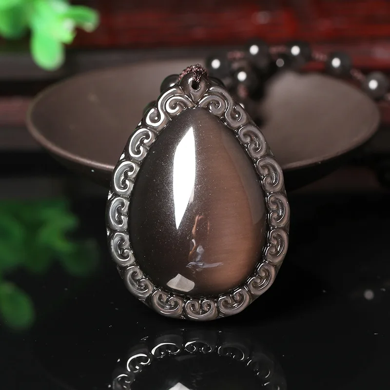 Открытие litzi оптовые поставки обувь для мужчин и женщин Естественный Лед Rainbow Obsidian подвеска ювелирные изделия Сделано в Китае