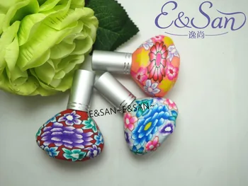 

R13-15ML triangular all-inclusive clay empty glass perfume packing spray bottle 100pcs/lot