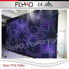 3x6 м полноцветный RGB3in1 светодиоды функция отображения сценический светодиодный видео P10CM
