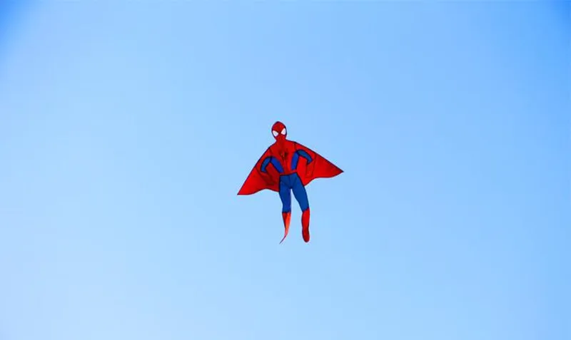 Высокое качество 2 м с изображением Человека-паука kites10pcs/Лот стиль кайт большой кайт кайт завода с ручкой линии с персонажами из мультфильмов