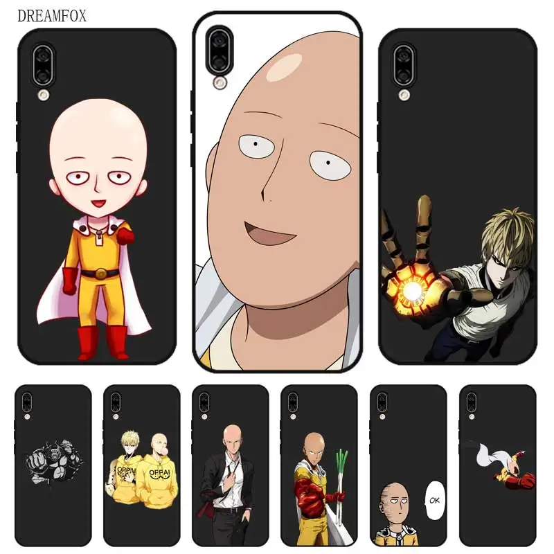 P156 One-punch Man Черный силиконовый чехол для huawei Honor 8C 8X9 10 20i V10 V20 Note10 Max Lite Magic2 |