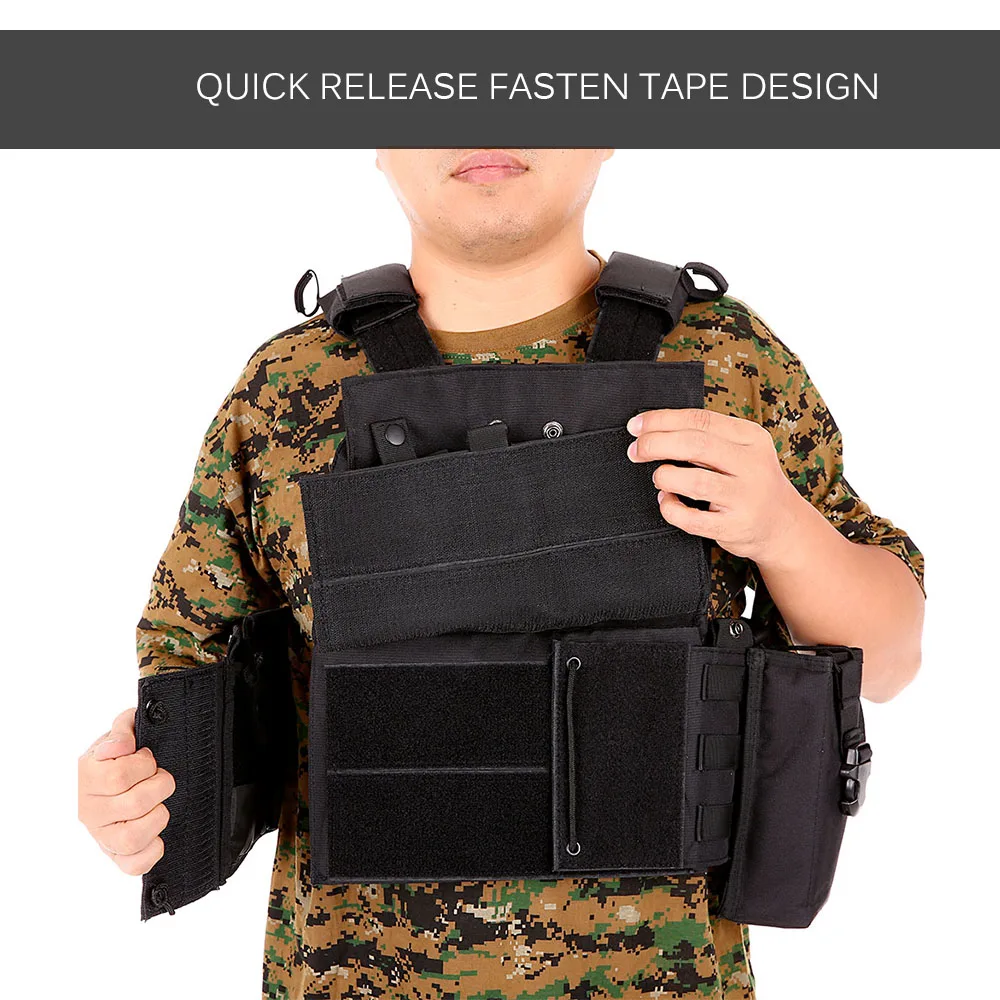 Военный Тактический Жилет Molle охотничий жилет CS уличный мужской с карманом для