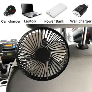 

Mini USB Foldable Silent Fan Universal Car Back Seat Headrest 3 Speed 5V USB Fan Air Cooling Fan for Home Desktop Car Headrest