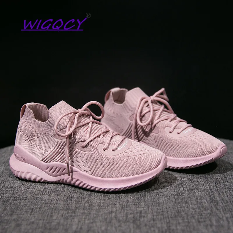 Women Casual Sports Shoes 2019 New Fashion Knit Breathable Mesh Shoes Women Lightweight flat Casual Shoes Quality Women Shoes Women Casual Sports Shoes 2019 New Fashion Knit Breathable Mesh Shoes Women Lightweight flat Casual Shoes Quality Women Shoes