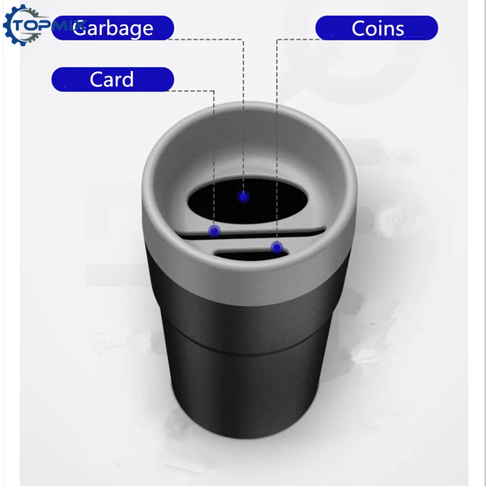 5 цветов Универсальный многофункциональный автомобильный мусорный ящик футляр для мусора контейнер для мусора автомобильный Органайзер с коробкой для монет и карточкой