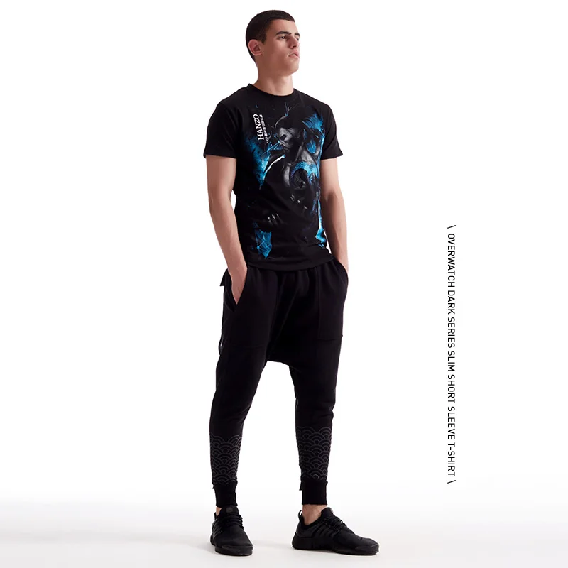 Новое поступление модные футболки TEE7 для мужчин часы из темного хлопка с 3D
