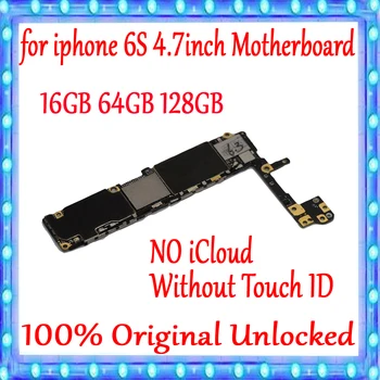 

16GB 64GB 128GB For iPhone 6S 4.7inch Original Unlocked Motherboard Without Touch ID For iPhone 6S Logic Mainboard Test Good