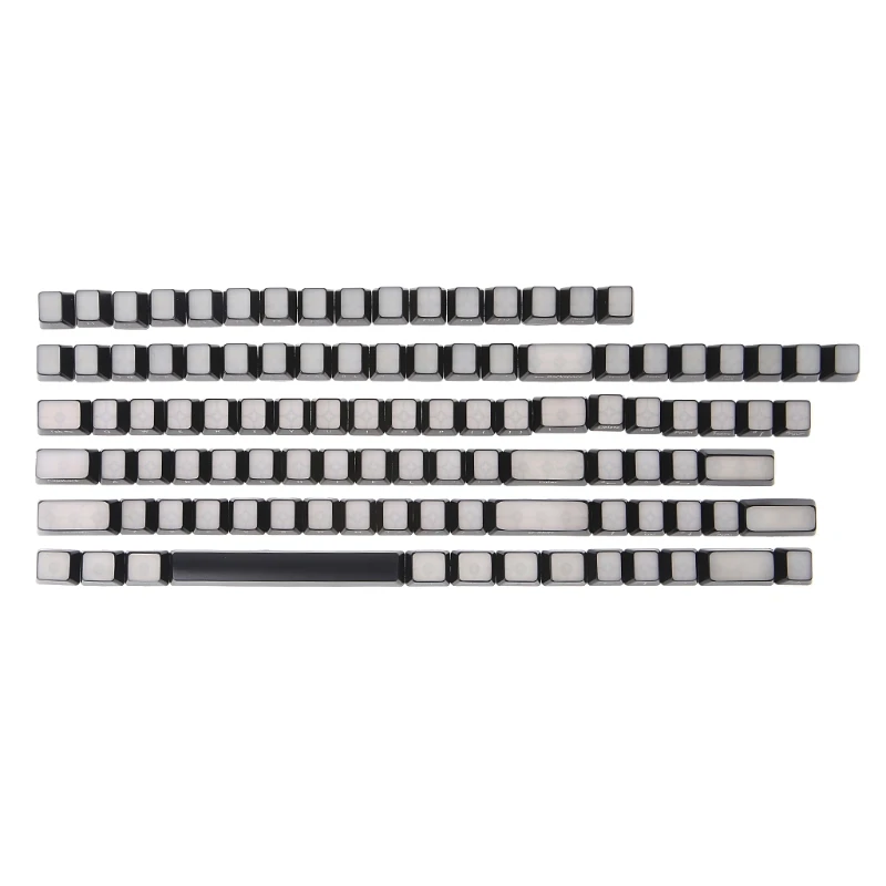 

RGB Front Side Printed Backlit Keycaps 104 ISO ANSI layout Backlit OEM Keycaps