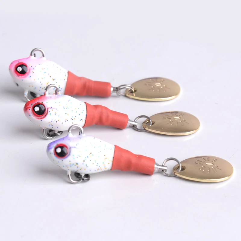 Fishing lure 1Pcs 7.4g 4.8cm Artificial Lures Fishing Tackle 3D Eyes With sequins and sharp hooks Hard Bait fishing accessories