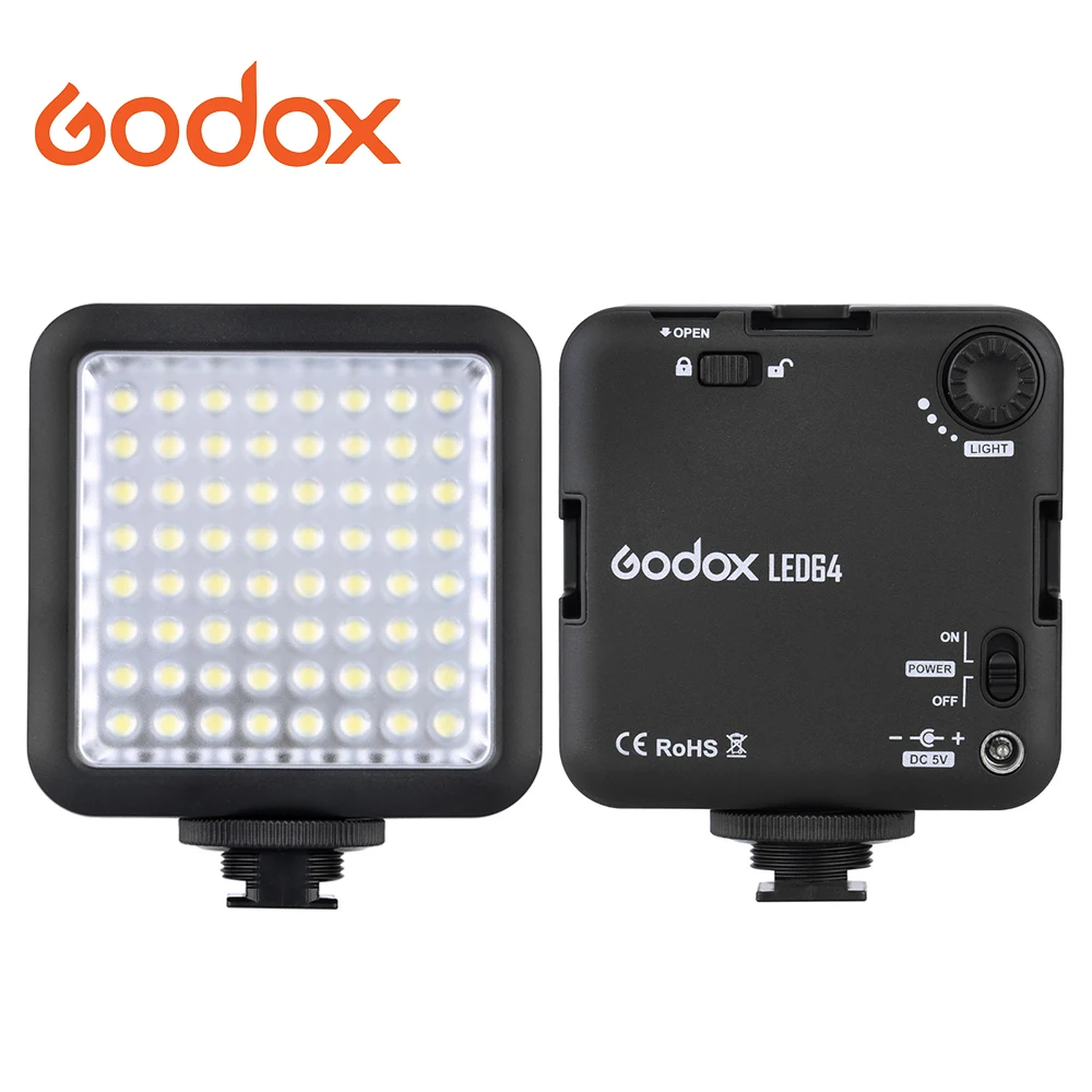 Godox LED64 64 LED светильник для DSLR камеры видеорегистратора Мини DVR как