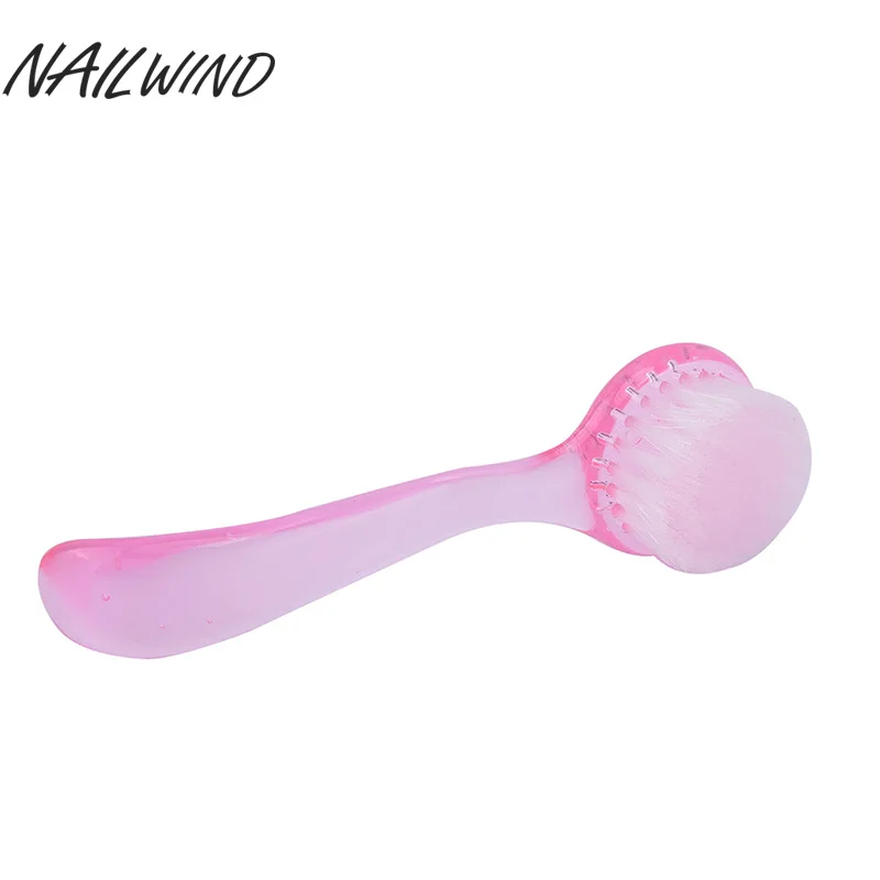 

NAILWIND 1PCS Round Head Plastic Nail Dust Clean Cleanin Brush Nail clean brush nail accessories nail tools