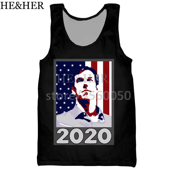 Love vote Beto О 'раурке 3D Печатный Топ на бретелях для мужчин модный крутой топ на бретелях для мужчин и женщин топ-Бюстгальтер на бретельках дизайн - Цвет: 3