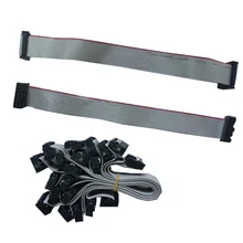 Набор из 10 шт., светодиодный дисплей, кабель для передачи данных, 16 p, короткий кабель для светодиодных модулей, 18 см, плоский кабель для светодиодных панелей, 16P кабель, можно настроить