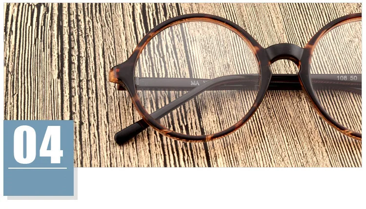 7 размеров ретро круглые украшения очки рамы дети взрослые негабаритные очки для лица оправа с 0 прозрачными линзами 43/45/47/50/52/54/58