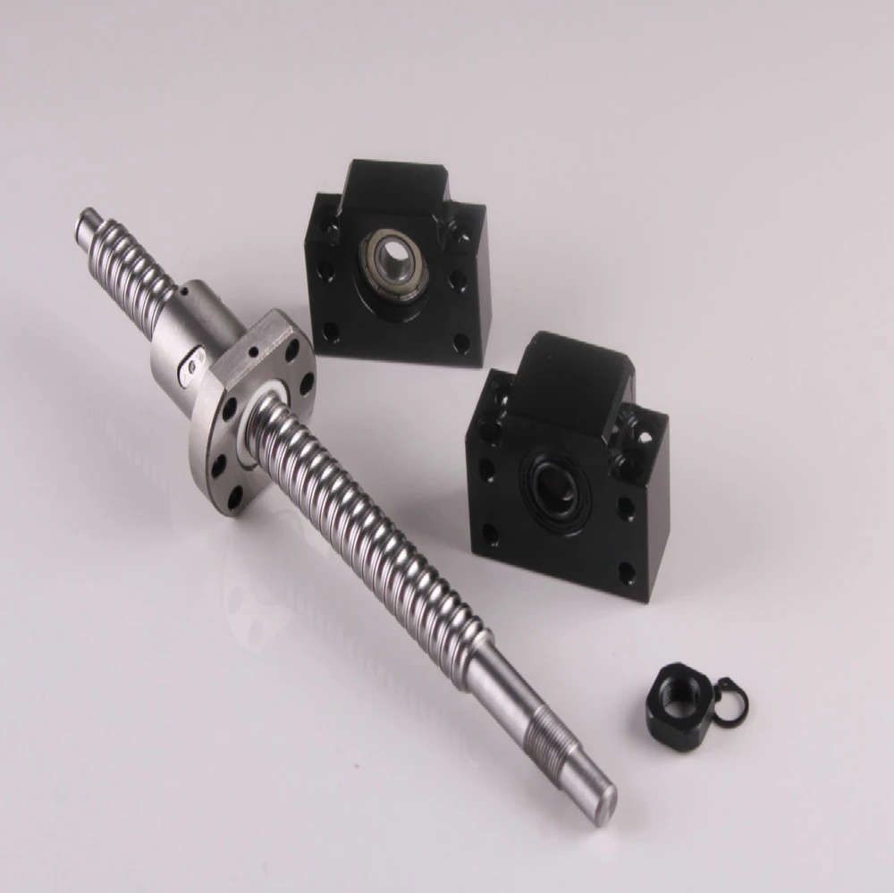 

Ball Screw SFU1605-550 End machine with BK12/BF12 End Support Bearing Mounts 1Set