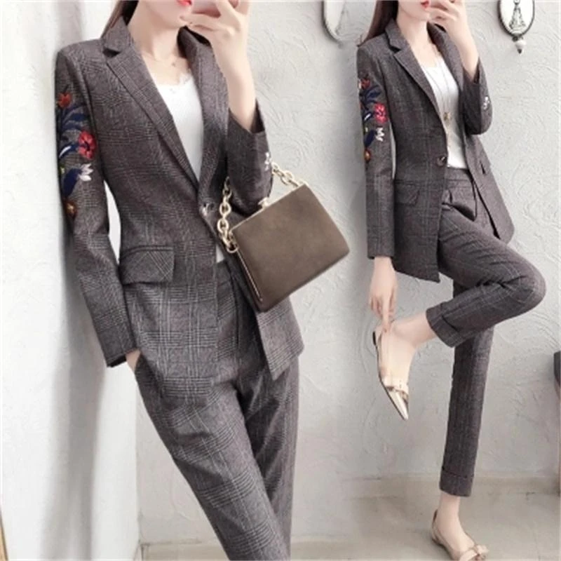 women's business suit long jacket