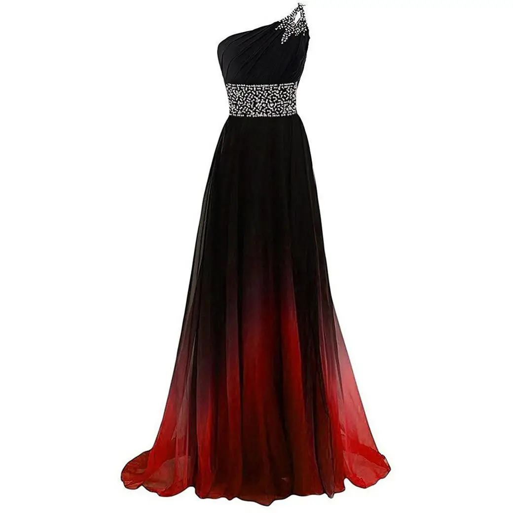 Модное сексуальное женское вечернее платье на одно плечо, высокое качество, длина до пола, элегантные банкетные платья, благородные тонкие платья Vestidos - Цвет: Style 4