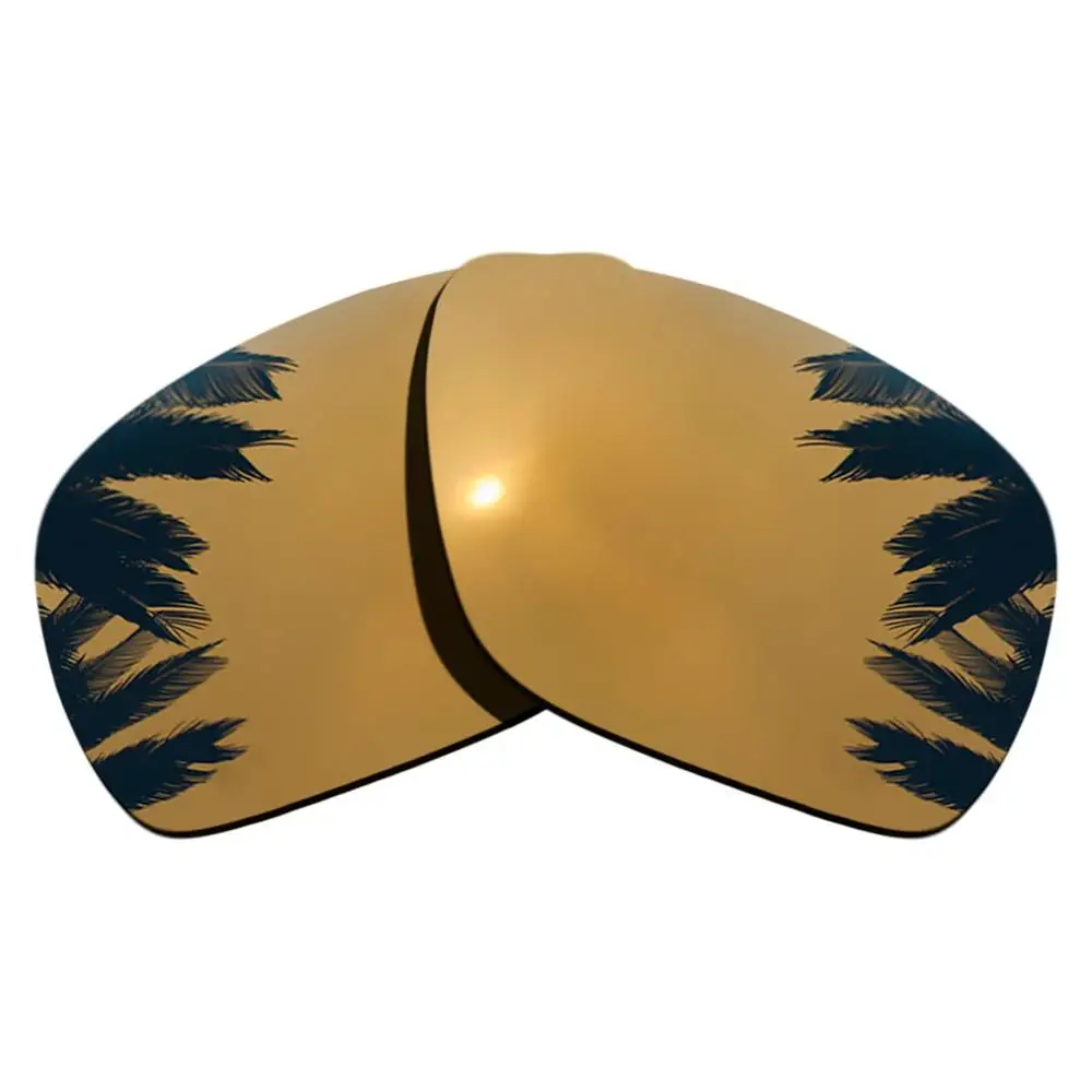 Поляризованные зеркальные линзы для замены покрытия для солнцезащитных очков-Оукли отправка 1 рамка разных цветов - Цвет линз: Bronze Gold