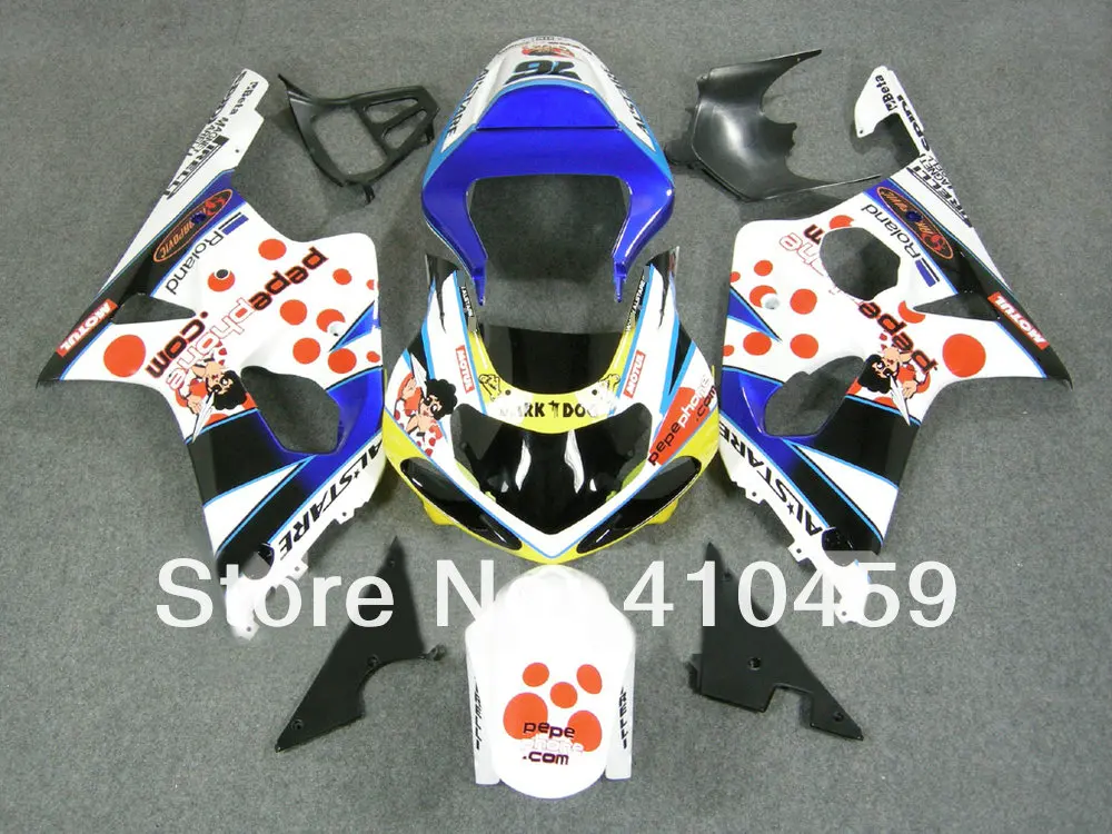 

Motorcycle Fairing kit for SUZUKI GSXR1000 GSX-R1000 GSXR 1000 K2 00 01 02 2000 2001 2002 DARK DOG colorful Fairings set SP74