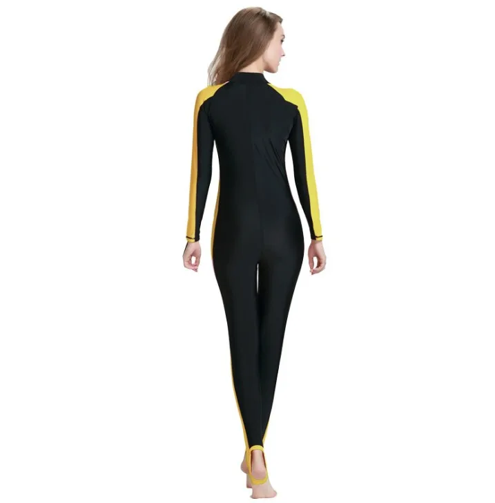 Цельный комбинезон с длинными рукавами для подводного плавания, купальный костюм для подводного плавания, гидрокостюмы для серфинга дайвинга