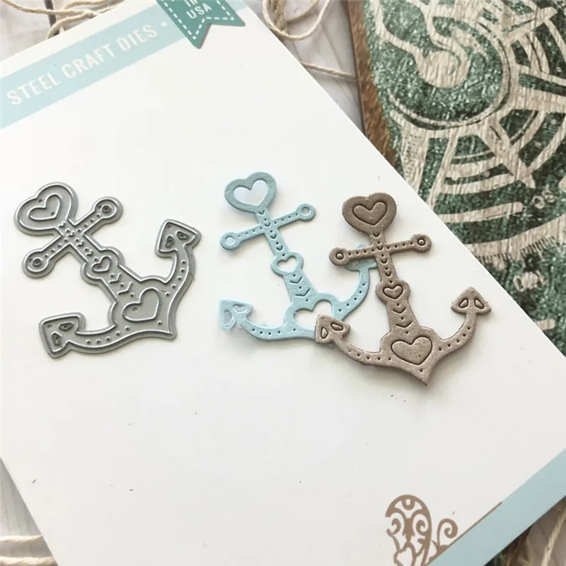 

GJCrafts 1 Pcs/lot Metal Cutting Dies Scrapbooking For Card Making DIY Embossing Cuts New Craft Die Anchor Element