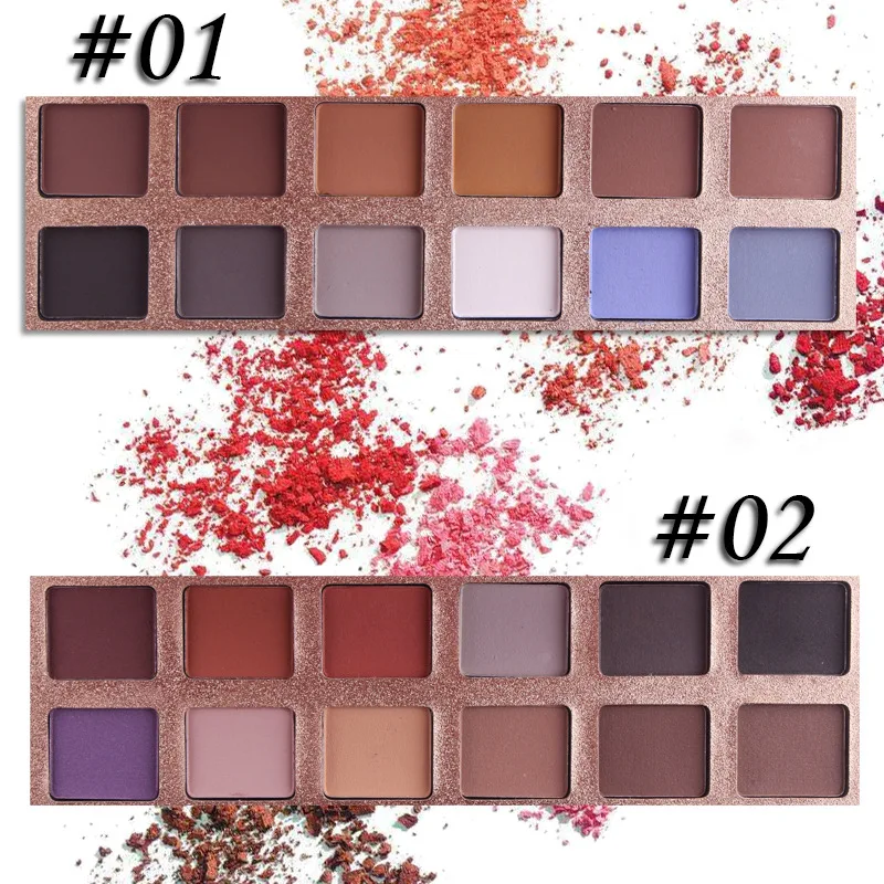 

Miss Rose Nude New Brand 12 Colors Eyeshadow Palette Makeup Set Cosmetics Beauty Earth Color Eyeshadow Natural Nude Cosmetics