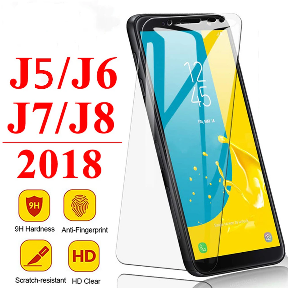 Закаленное стекло для samsung Galaxy j6 2018 защита экрана телефона j5 j7 pro 2017 j8 защитная